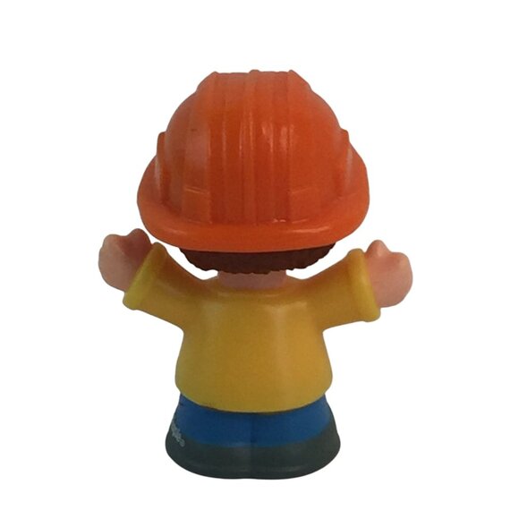 Fisher Price Little People Construction Worker w/Orange Bulldozer Vehicle - Picture 8 of 9